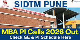 SIDTM Pune MBA PI Calls 2026 Out